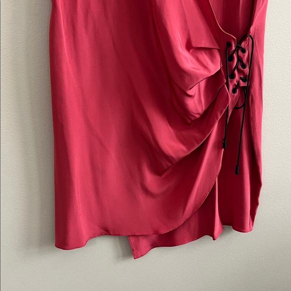 Shipley and Halmos Barneys New York red silk dress size 10 new - Picture 9 of 16